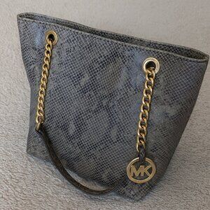 Michael Kors Snakeskin Jet Set Tote